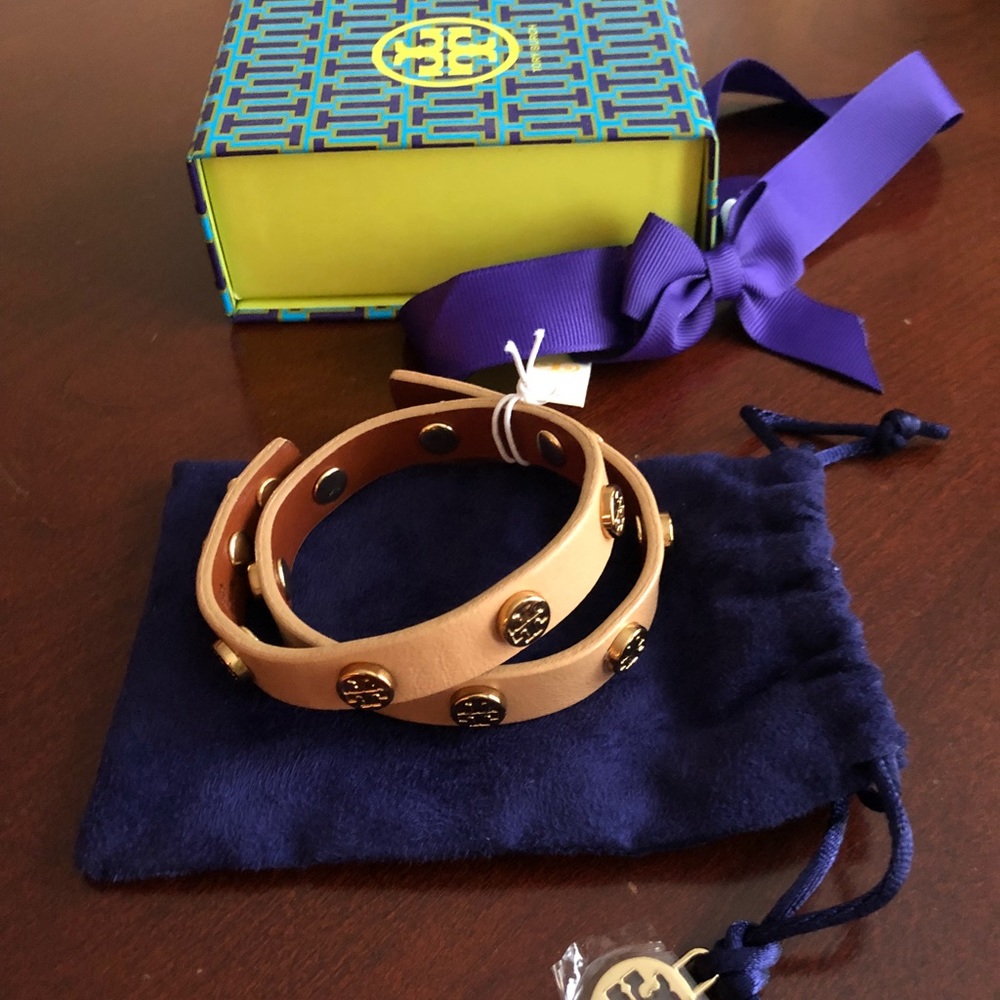 Tory Burch Double Wrap Logo Bracelet